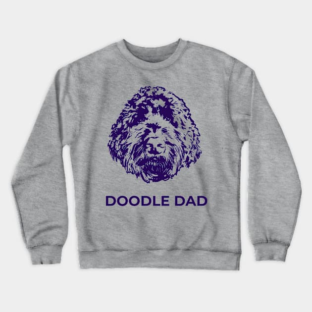 Doodle Dad Crewneck Sweatshirt by TimeTravellers